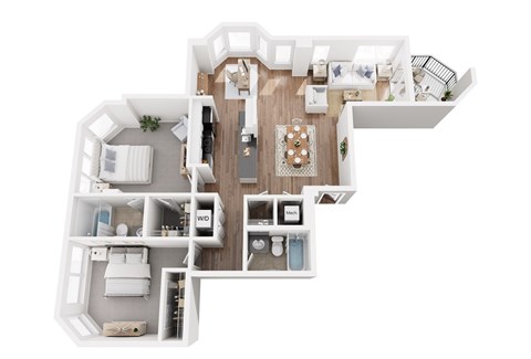 3D floor plan the habersham